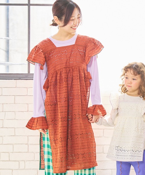MARKEY'S(マーキーズ)の「フリルポイントカットソー/おとな(Tシャツ/カットソー・レディース・ラベンダー/ブラック/オフホワイト・160)」の10枚目の写真