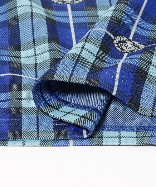 BEAMS GOLF（ビームスゴルフ）の「PURPLE LABEL / エンブレムチェック モックネック ロングスリーブ シャツ（吸水速乾）（Tシャツ/カットソー・レディース・その他/ブルー・MEDIUM/LARGE）」の20枚目の写真