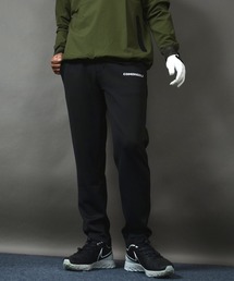 ゆったり穿けて シルエットはすっきり ポンチ素材 リラックスフィット テーパードゴルフパンツ
