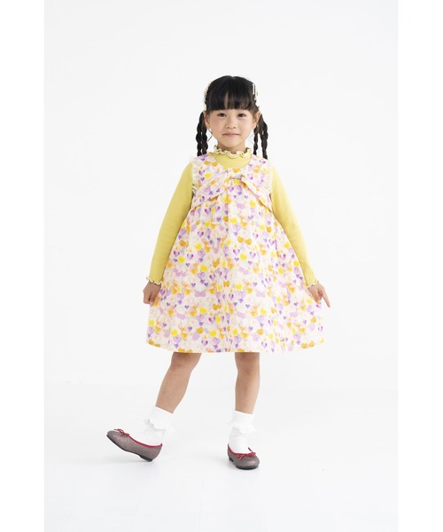nino(ニノ)の「ハートジャンパースカート☆(ジャンパースカート・キッズ・ピンク・120cm/110cm)」の11枚目の写真