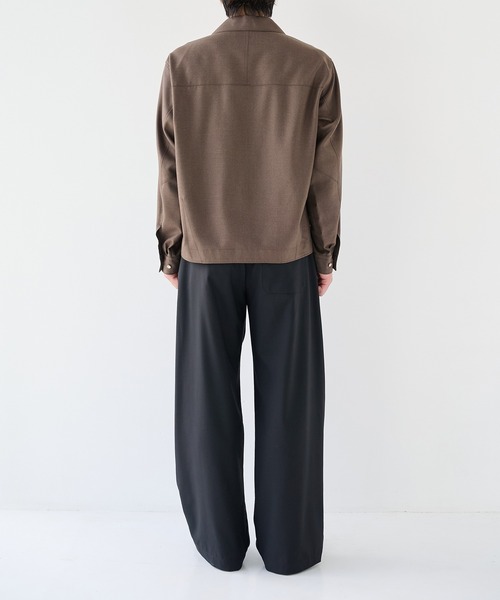 STUDIOUS(ステュディオス)の「【STUDIOUS】Woolycupra WorkJacket(ブルゾン・メンズ・ブラウン/ブラック・1/2)」の6枚目の写真