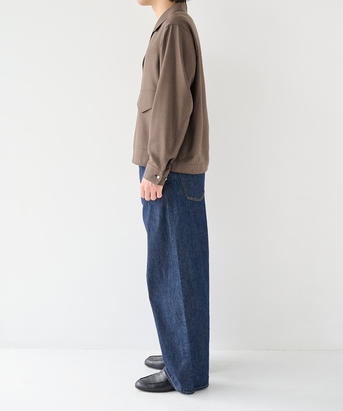 STUDIOUS(ステュディオス)の「【STUDIOUS】Woolycupra WorkJacket(ブルゾン・メンズ・ブラウン/ブラック・1/2)」の8枚目の写真