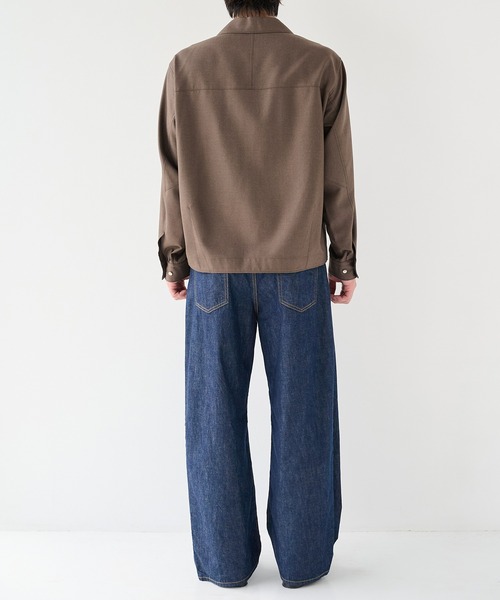 STUDIOUS(ステュディオス)の「【STUDIOUS】Woolycupra WorkJacket(ブルゾン・メンズ・ブラウン/ブラック・1/2)」の9枚目の写真