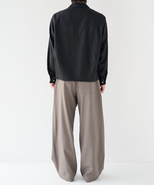 STUDIOUS(ステュディオス)の「【STUDIOUS】Woolycupra WorkJacket(ブルゾン・メンズ・ブラウン/ブラック・1/2)」の13枚目の写真