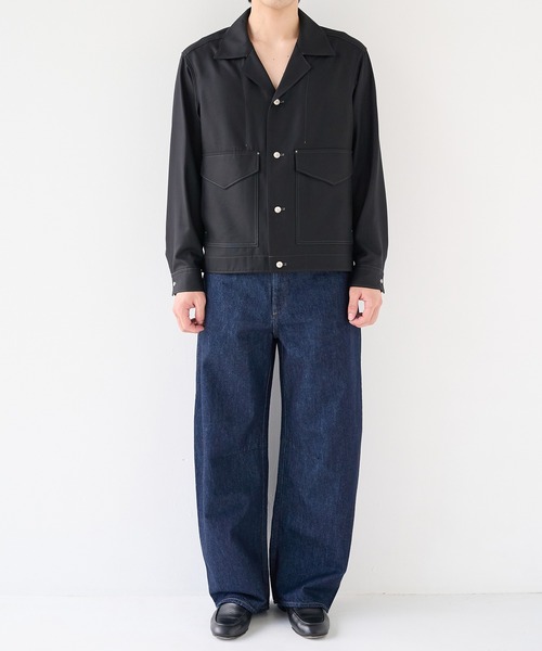 STUDIOUS(ステュディオス)の「【STUDIOUS】Woolycupra WorkJacket(ブルゾン・メンズ・ブラウン/ブラック・1/2)」の14枚目の写真