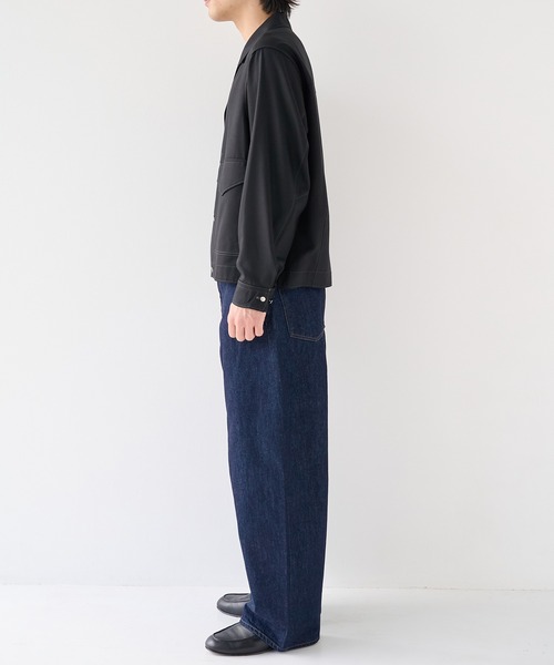 STUDIOUS(ステュディオス)の「【STUDIOUS】Woolycupra WorkJacket(ブルゾン・メンズ・ブラウン/ブラック・1/2)」の15枚目の写真