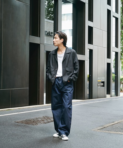 STUDIOUS(ステュディオス)の「【STUDIOUS】Woolycupra WorkJacket(ブルゾン・メンズ・ブラウン/ブラック・1/2)」の21枚目の写真