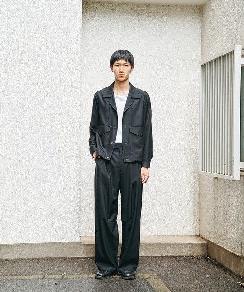 STUDIOUS(ステュディオス)の「【STUDIOUS】Woolycupra WorkJacket(ブルゾン・メンズ・ブラウン/ブラック・1/2)」の22枚目の写真