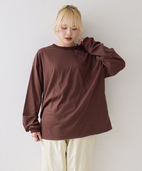 CIAOPANIC TYPY(チャオパニックティピー)の「ダブルフェイスリバーシブルロンTEE(Tシャツ/カットソー・メンズ・ネイビー/カーキ/ブラウン・LARGE/MEDIUM)」の22枚目の写真