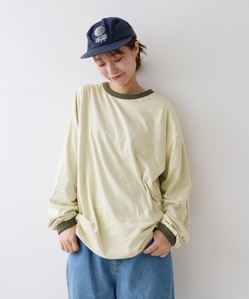 CIAOPANIC TYPY(チャオパニックティピー)の「ダブルフェイスリバーシブルロンTEE(Tシャツ/カットソー・メンズ・ネイビー/カーキ/ブラウン・LARGE/MEDIUM)」の17枚目の写真