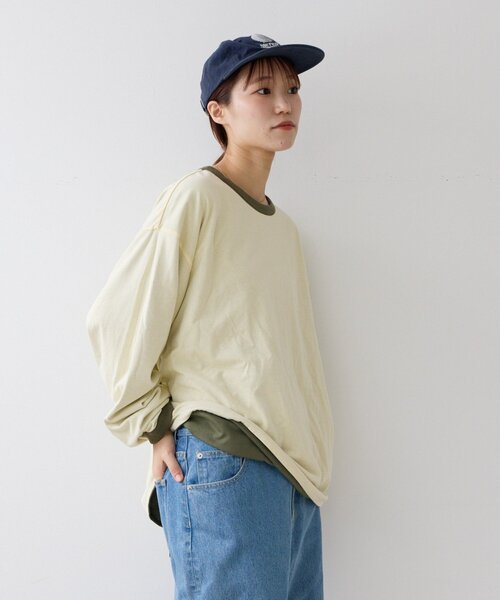 CIAOPANIC TYPY(チャオパニックティピー)の「ダブルフェイスリバーシブルロンTEE(Tシャツ/カットソー・メンズ・ネイビー/カーキ/ブラウン・LARGE/MEDIUM)」の18枚目の写真