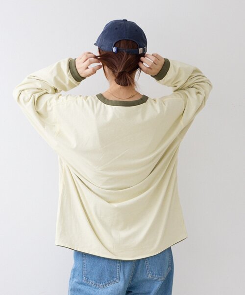 CIAOPANIC TYPY(チャオパニックティピー)の「ダブルフェイスリバーシブルロンTEE(Tシャツ/カットソー・メンズ・ネイビー/カーキ/ブラウン・LARGE/MEDIUM)」の19枚目の写真