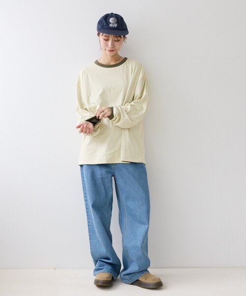 CIAOPANIC TYPY(チャオパニックティピー)の「ダブルフェイスリバーシブルロンTEE(Tシャツ/カットソー・メンズ・ネイビー/カーキ/ブラウン・LARGE/MEDIUM)」の20枚目の写真