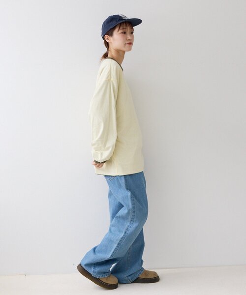 CIAOPANIC TYPY(チャオパニックティピー)の「ダブルフェイスリバーシブルロンTEE(Tシャツ/カットソー・メンズ・ネイビー/カーキ/ブラウン・LARGE/MEDIUM)」の21枚目の写真