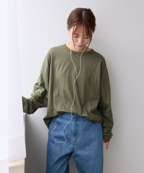 CIAOPANIC TYPY(チャオパニックティピー)の「ダブルフェイスリバーシブルロンTEE(Tシャツ/カットソー・メンズ・ネイビー/カーキ/ブラウン・LARGE/MEDIUM)」の15枚目の写真