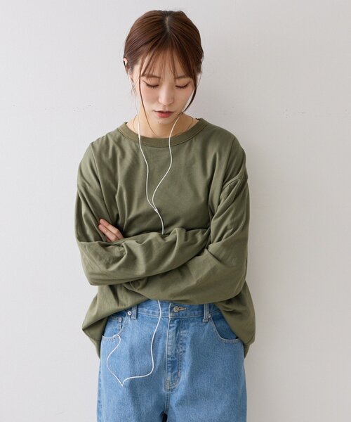 CIAOPANIC TYPY(チャオパニックティピー)の「ダブルフェイスリバーシブルロンTEE(Tシャツ/カットソー・メンズ・ネイビー/カーキ/ブラウン・LARGE/MEDIUM)」の16枚目の写真