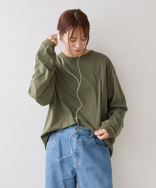 CIAOPANIC TYPY(チャオパニックティピー)の「ダブルフェイスリバーシブルロンTEE(Tシャツ/カットソー・メンズ・ネイビー/カーキ/ブラウン・LARGE/MEDIUM)」の10枚目の写真
