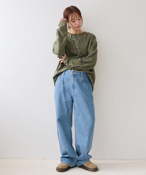 CIAOPANIC TYPY(チャオパニックティピー)の「ダブルフェイスリバーシブルロンTEE(Tシャツ/カットソー・メンズ・ネイビー/カーキ/ブラウン・LARGE/MEDIUM)」の11枚目の写真