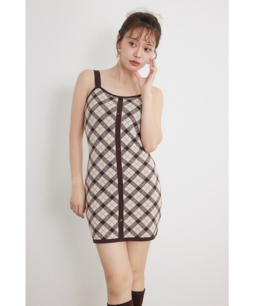 rienda(リエンダ)の「【AW先行アイテム】ハイネックニットセットジャガードミニワンピース 秋服 冬服(ワンピース・レディース・ブラウン/ブラック/ホワイト・FREE)」の20枚目の写真