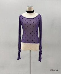Mavie..7（メヴィセットゥ）の「【Mavie..7】ヴィランズコラボインナーTOPS（Tシャツ/カットソー）」