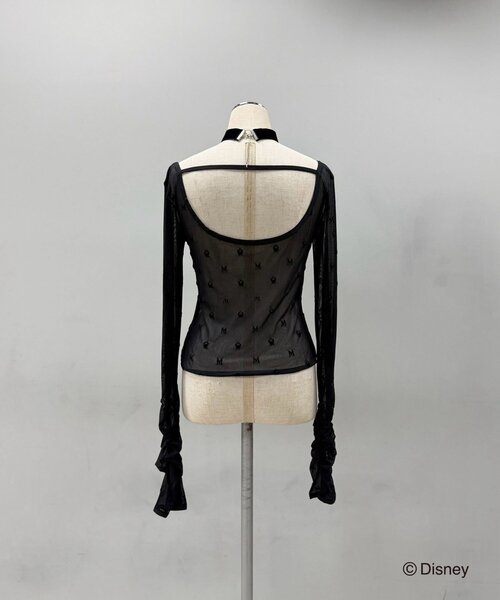 Mavie..7(メヴィセットゥ)の「【Mavie..7】ヴィランズコラボインナーTOPS(Tシャツ/カットソー・レディース・ブラック/パープル・FREE)」の5枚目の写真