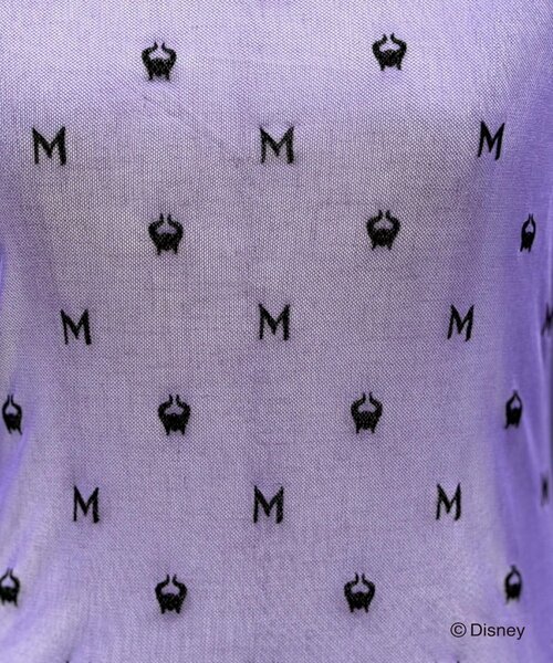 Mavie..7(メヴィセットゥ)の「【Mavie..7】ヴィランズコラボインナーTOPS(Tシャツ/カットソー・レディース・ブラック/パープル・FREE)」の10枚目の写真