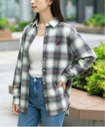 BEVERLY HILLS POLO CLUB(ビバリーヒルズポロクラブ)の「【BEVERLY HILLS POLO CLUB/ビバリーヒルズポロクラブ】ツイル起毛オンブレチェック長袖シャツ LADYS(シャツ/ブラウス)」