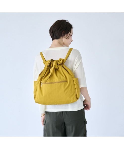 Belle Maison(ベルメゾン)の「ポケッタブル!3WAYバッグ(トートバッグ・レディース・ブルーグレー/チャコール/マスタード/アイボリー・-)」の20枚目の写真