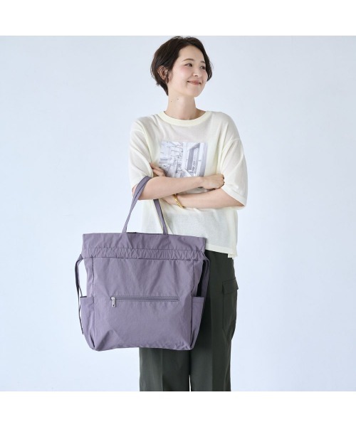 Belle Maison(ベルメゾン)の「ポケッタブル!3WAYバッグ(トートバッグ・レディース・ブルーグレー/チャコール/マスタード/アイボリー・-)」の21枚目の写真