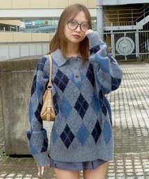 SIGN BUTTON KNIT TOP（ニット/セーター）｜EIMY ISTOIRE（エイミー