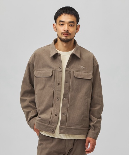 NEW BALANCE(ニューバランス)の「【別注】ニューバランス New Balance コーデュロイユーティリティージャケット 限定コラボ(ブルゾン・メンズ・ベージュ/ブラック・S/M/L/LL)」の7枚目の写真