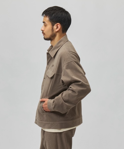 NEW BALANCE(ニューバランス)の「【別注】ニューバランス New Balance コーデュロイユーティリティージャケット 限定コラボ(ブルゾン・メンズ・ベージュ/ブラック・S/M/L/LL)」の8枚目の写真