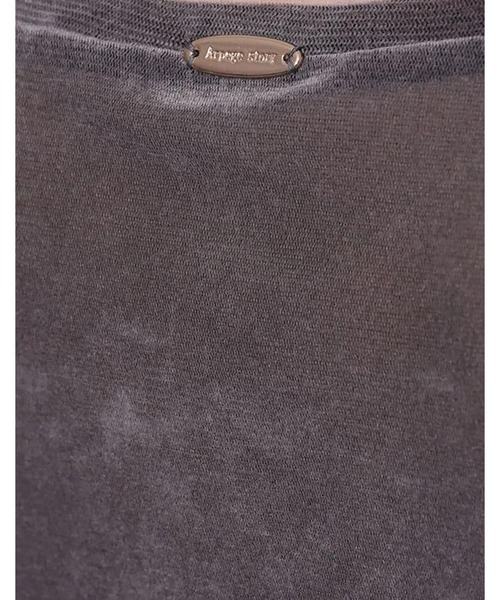 Arpege story（アルページュストーリー）の「ベロアＴシャツ（Tシャツ/カットソー・レディース・ブラック/オフホワイト/グレー・2）」の15枚目の写真