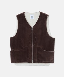 SEAGREEN(シーグリーン) WIDE WALE CORDUROY HUNTING VEST ワイドウェールコーデュロイハンティングベスト