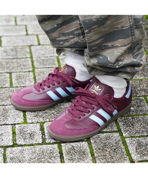 adidas Originals（アディダスオリジナルス）の「【展開店舗限定】 adidas SAMBA OG -JAPAN EXCLUSIVE- / アディダス サンバ OG / LC2637（スニーカー・メンズ・ワインレッド・27cm/26.5cm/26cm/25.5cm/25cm/30cm/29.5cm/29cm/28.5cm/28cm/24.5cm/24cm/23.5cm/23cm/22.5cm/22cm/27.5cm）」の10枚目の写真