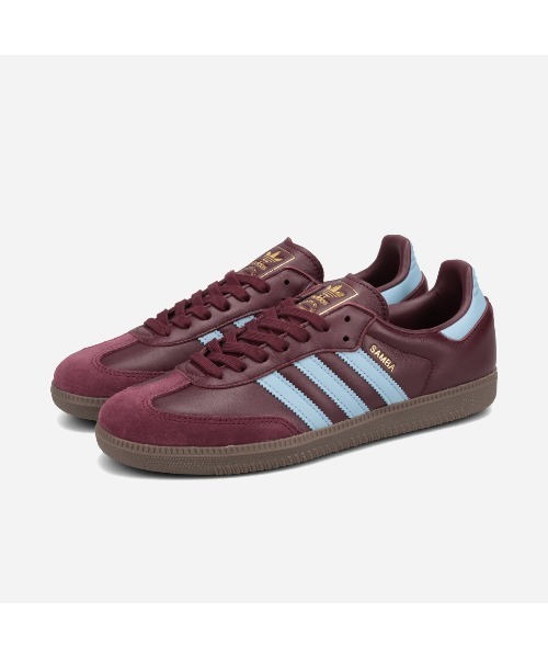 adidas Originals（アディダスオリジナルス）の「【展開店舗限定】 adidas SAMBA OG -JAPAN EXCLUSIVE- / アディダス サンバ OG / LC2637（スニーカー・メンズ・ワインレッド・27cm/26.5cm/26cm/25.5cm/25cm/30cm/29.5cm/29cm/28.5cm/28cm/24.5cm/24cm/23.5cm/23cm/22.5cm/22cm/27.5cm）」の2枚目の写真