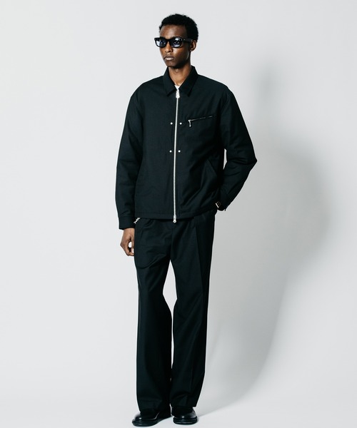 CRIMIE（クライミー）の「STUDDED ZIP TAILORED SUITING HARRINGTON JACKET（ブルゾン・メンズ・ブラック/ブラウン・XXL/XL/L/M/S）」の3枚目の写真