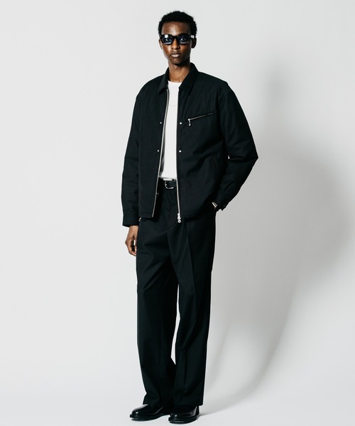 CRIMIE（クライミー）の「STUDDED ZIP TAILORED SUITING HARRINGTON JACKET（ブルゾン・メンズ・ブラック/ブラウン・XXL/XL/L/M/S）」の9枚目の写真