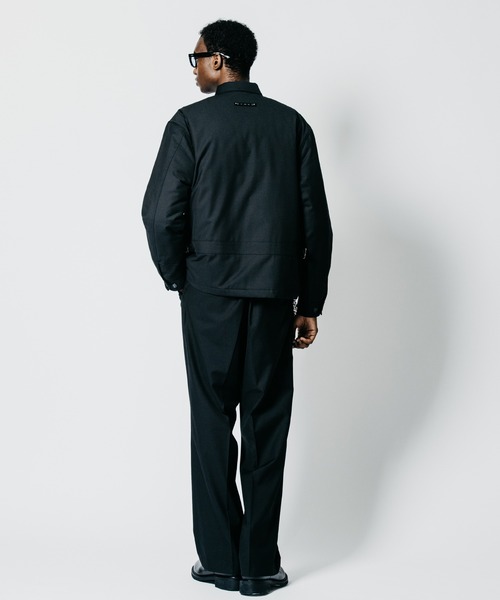 CRIMIE（クライミー）の「STUDDED ZIP TAILORED SUITING HARRINGTON JACKET（ブルゾン・メンズ・ブラック/ブラウン・XXL/XL/L/M/S）」の12枚目の写真