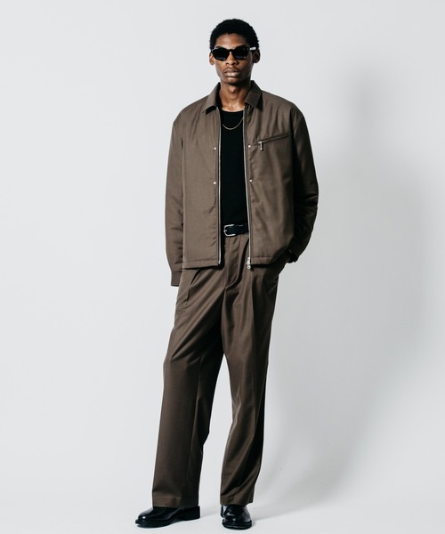 CRIMIE（クライミー）の「STUDDED ZIP TAILORED SUITING HARRINGTON JACKET（ブルゾン・メンズ・ブラック/ブラウン・XXL/XL/L/M/S）」の19枚目の写真
