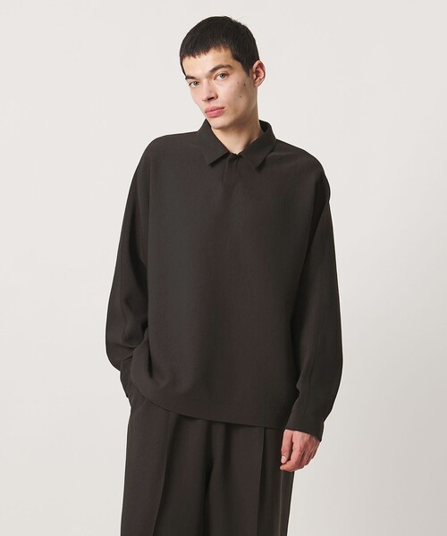 UNITED ARROWS & SONS by DAISUKE OBANA（ユナイテッドアローズアンドサンズバイダイスケオバナ）の「＜D.O UNITED ARROWS BY DAISUKE OBANA＞+10 D/SL PL SHIRT COL 26AW/ポロシャツ（Tシャツ/カットソー・メンズ・ダークブラウン・S/XL/M/L）」の2枚目の写真