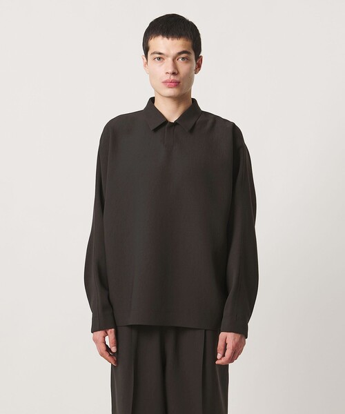 UNITED ARROWS & SONS by DAISUKE OBANA（ユナイテッドアローズアンドサンズバイダイスケオバナ）の「＜D.O UNITED ARROWS BY DAISUKE OBANA＞+10 D/SL PL SHIRT COL 26AW/ポロシャツ（Tシャツ/カットソー・メンズ・ダークブラウン・S/XL/M/L）」の4枚目の写真