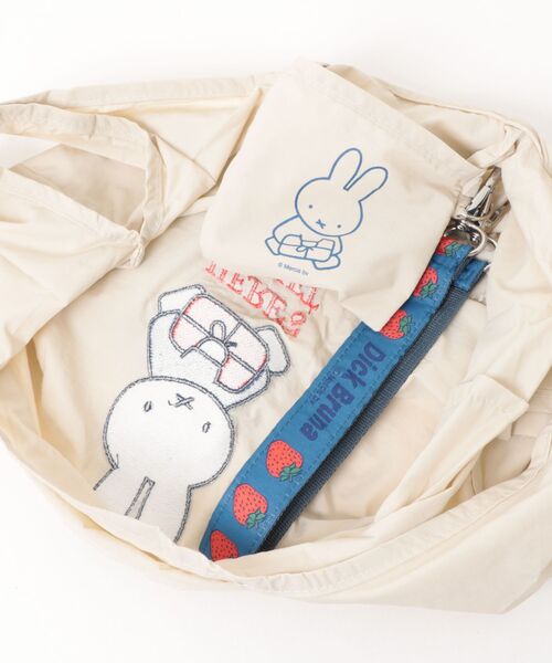 Dick Bruna（ディックブルーナ）の「Dick Bruna ストラップ付ショッパーバッグ（トートバッグ・レディース・アイボリー/ベージュ/ブラック・FREE）」の7枚目の写真
