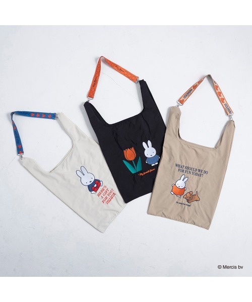 Dick Bruna（ディックブルーナ）の「Dick Bruna ストラップ付ショッパーバッグ（トートバッグ・レディース・アイボリー/ベージュ/ブラック・FREE）」の13枚目の写真