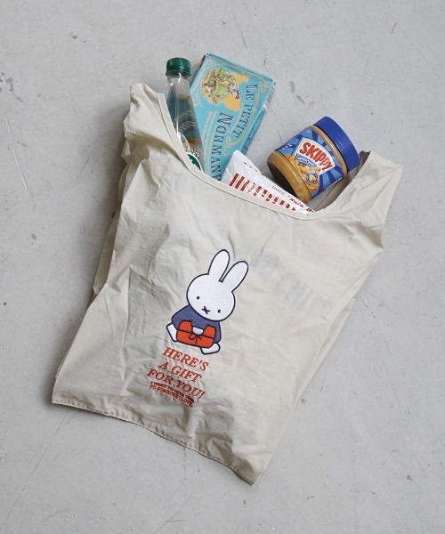Dick Bruna（ディックブルーナ）の「Dick Bruna ストラップ付ショッパーバッグ（トートバッグ・レディース・アイボリー/ベージュ/ブラック・FREE）」の11枚目の写真