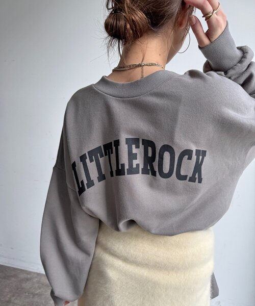 DouDou(ドゥドゥ)の「LITTLEROCKロゴ2wayプルオーバー(Tシャツ/カットソー・レディース・グレー/ライトベージュ/ブラック・FREE)」の19枚目の写真
