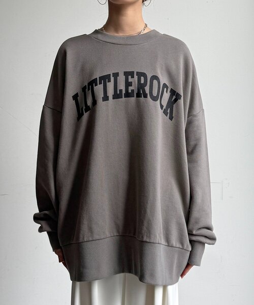 DouDou(ドゥドゥ)の「LITTLEROCKロゴ2wayプルオーバー(Tシャツ/カットソー・レディース・グレー/ライトベージュ/ブラック・FREE)」の18枚目の写真