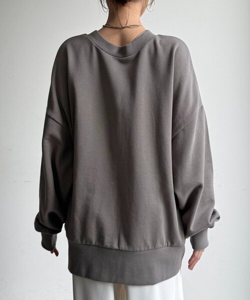 DouDou(ドゥドゥ)の「LITTLEROCKロゴ2wayプルオーバー(Tシャツ/カットソー・レディース・グレー/ライトベージュ/ブラック・FREE)」の16枚目の写真