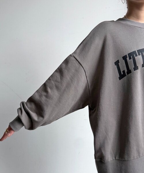 DouDou(ドゥドゥ)の「LITTLEROCKロゴ2wayプルオーバー(Tシャツ/カットソー・レディース・グレー/ライトベージュ/ブラック・FREE)」の13枚目の写真