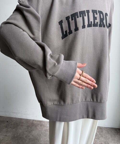 DouDou(ドゥドゥ)の「LITTLEROCKロゴ2wayプルオーバー(Tシャツ/カットソー・レディース・グレー/ライトベージュ/ブラック・FREE)」の12枚目の写真